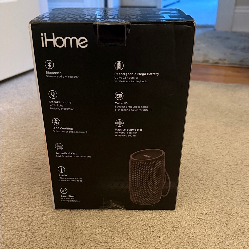 iHome Black Bluetooth Speaker - Picture 3 of 5